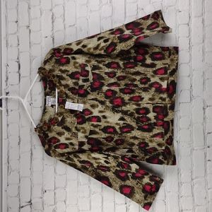 Large Petite Alison Lane blazer Jacket PL Embellished 3/4 sleeve